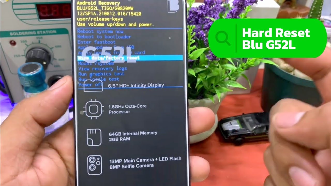 Como Formatear Blu G52L. Por Contraseña Olvidada. Hacer Hard Reset Blu G52L 2024 Nuevo Método.