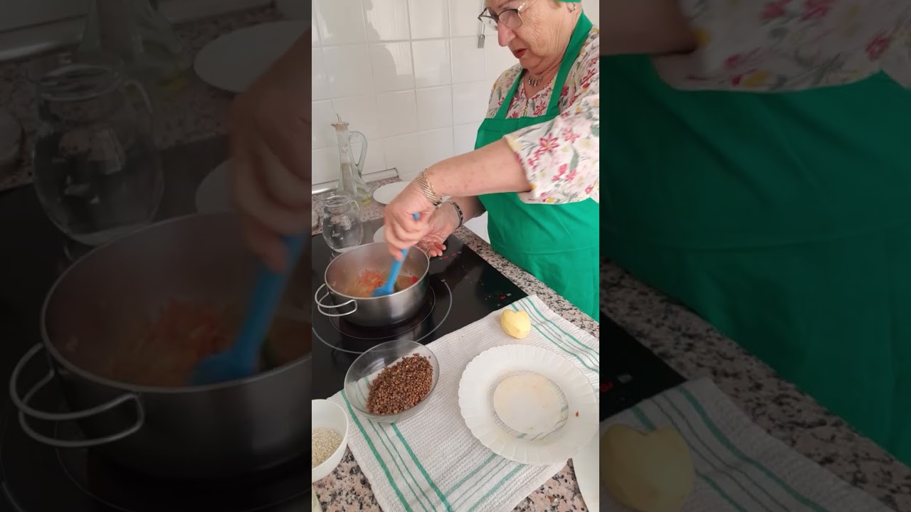 LENTEJAS CON ARROZ Y COSTILLAS ADOBADAS