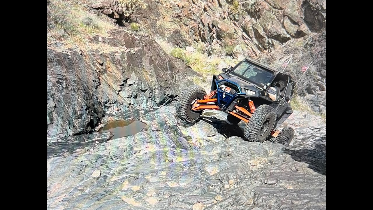 Havasu Rough Riders SXS UTV rock crawlers take on Sleeping Princess Trail.