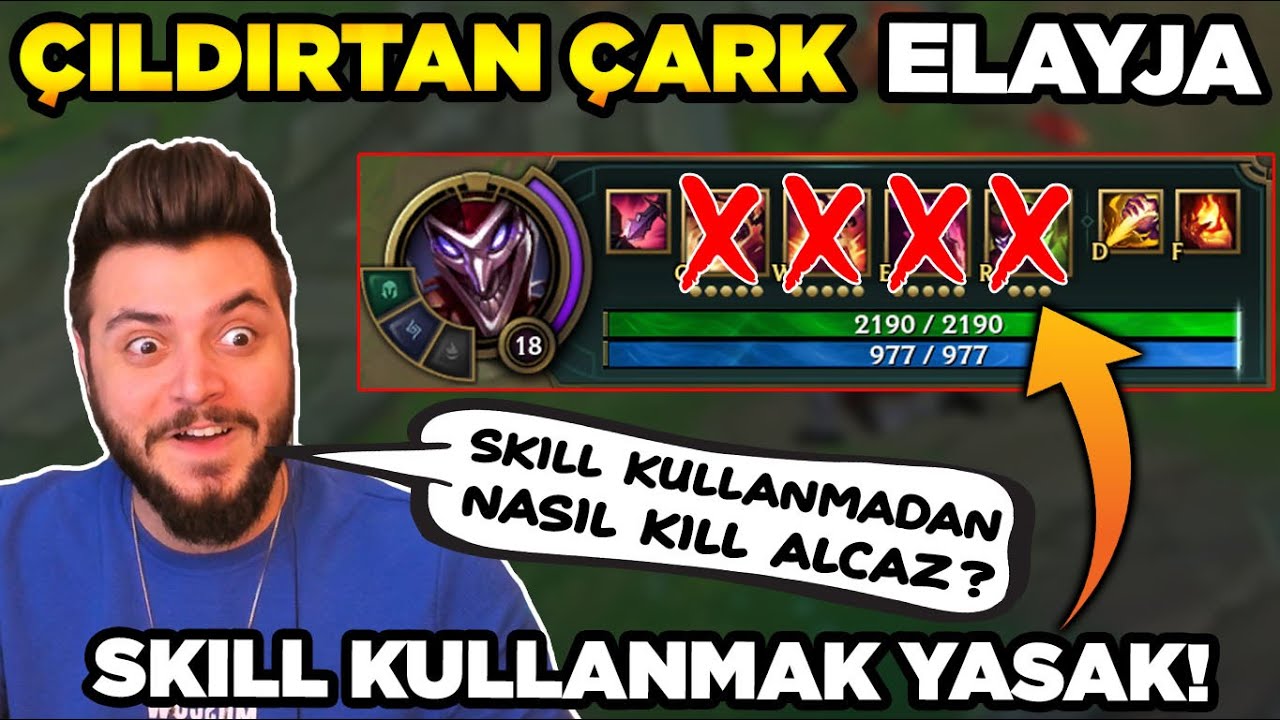 SKILL KULLANMAYI YASAKLAYIP ELAYJAYA HAYATININ EN ZOR MAÇINI OYNATTIK! @ElayjaLol