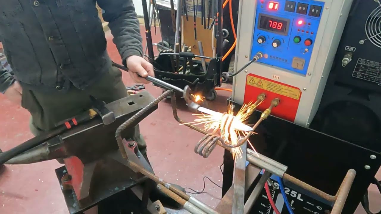 Forging a Knife with an Induction Forge