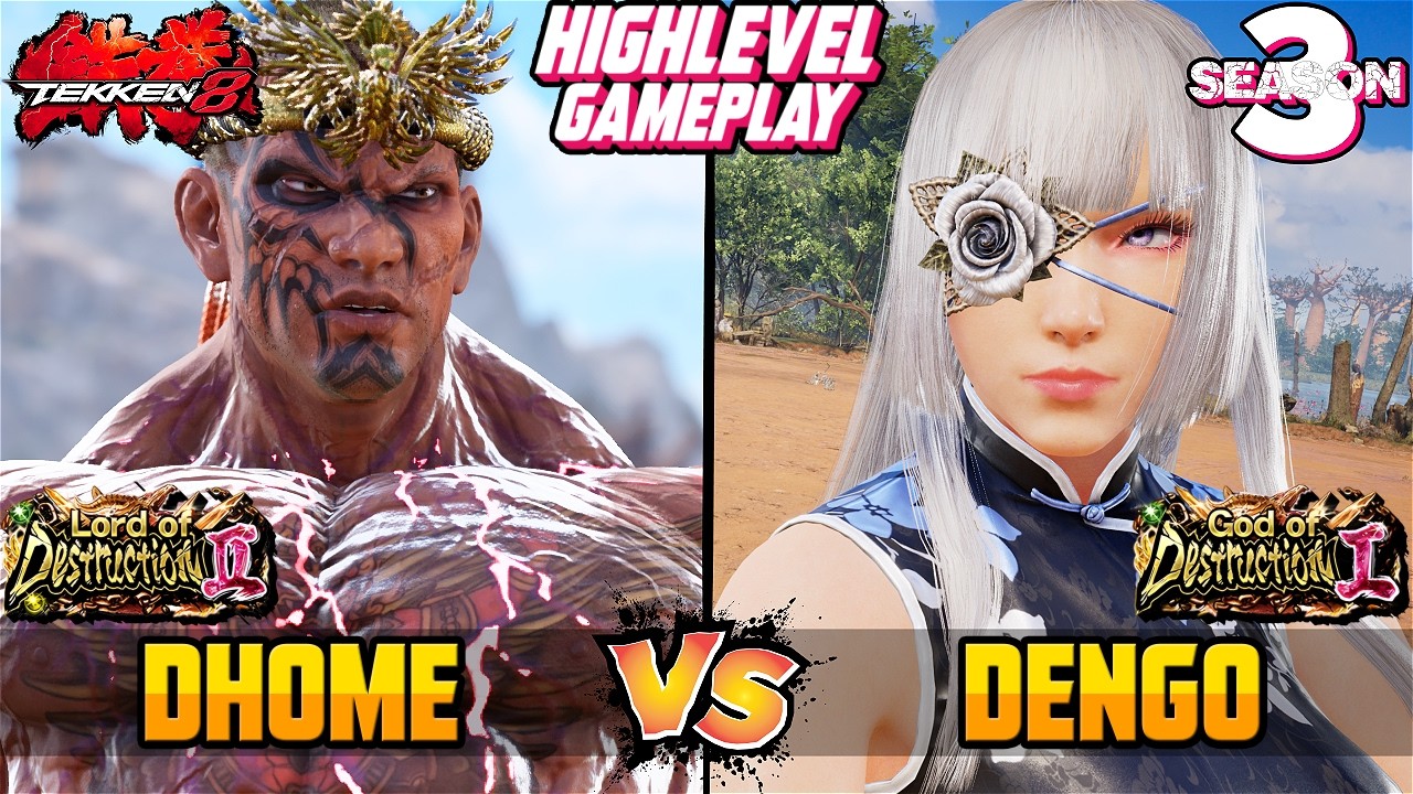 Tekken 8 Season 3 – DHOME (Fahkumram) vs DENGO (Lili) – T8 High Level Gameplay