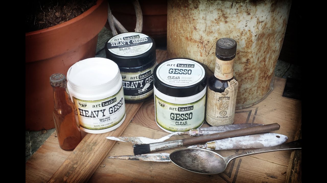 All About Art Basics - Gesso: White, Black, Clear