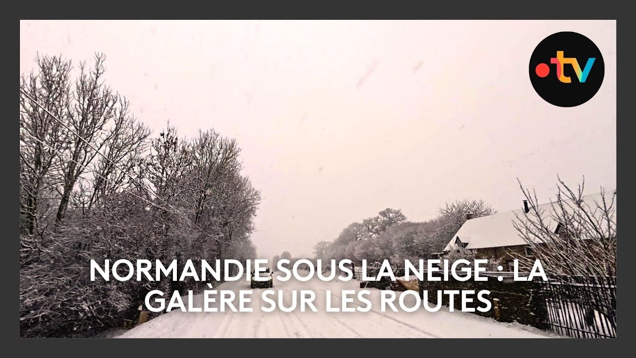 Normandie sous la neige : la galère sur les routes du bocage virois