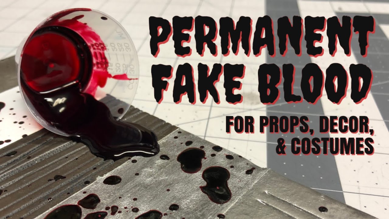 Permanent Fake Blood Tutorial for Props, Cosplay, Halloween, and More!