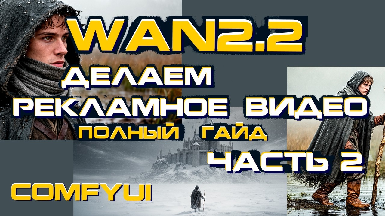 Делаем рекламное видео с Wan2.2 / Flux.2 / ComfyUI – Полный гайд + Озвучка / Workflow. ЧАСТЬ 2