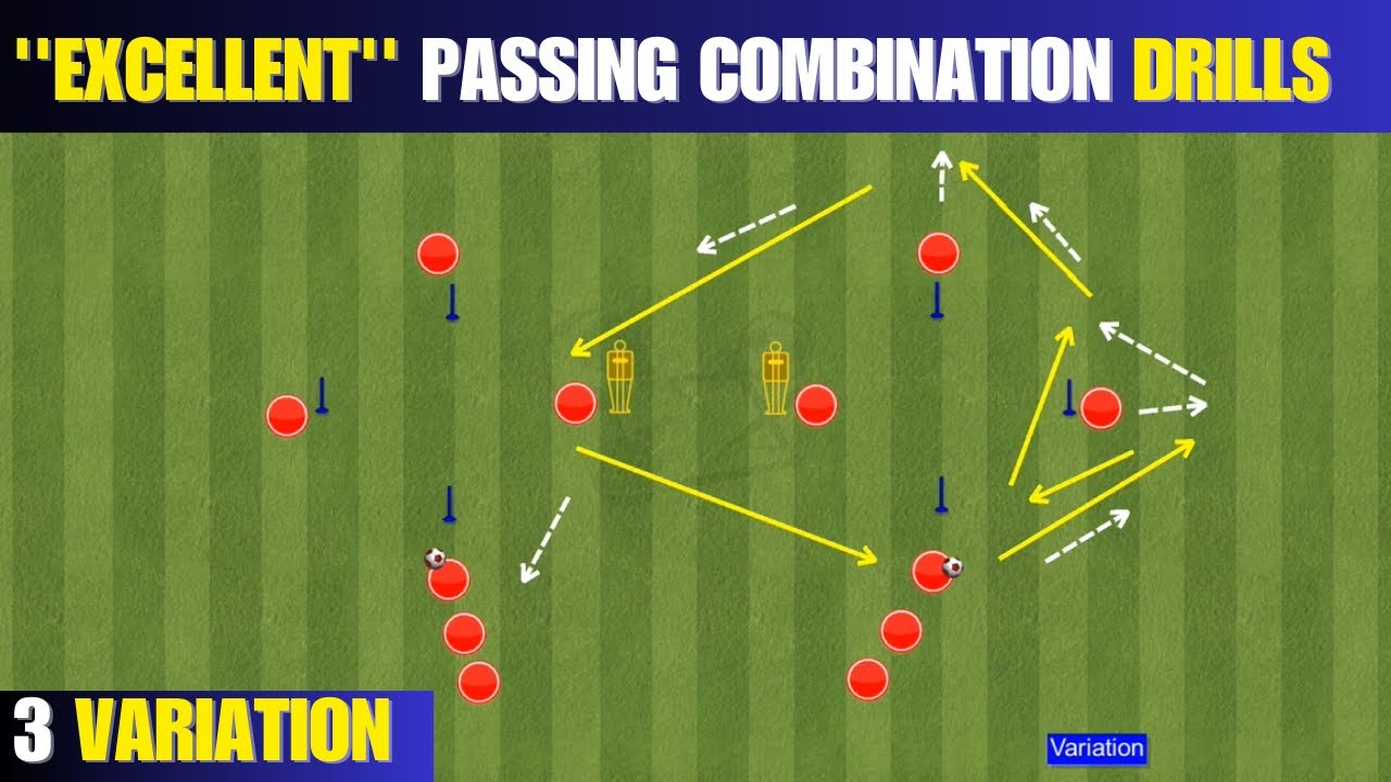 ''Excellent'' Passing Combination Drills / 3 Variation