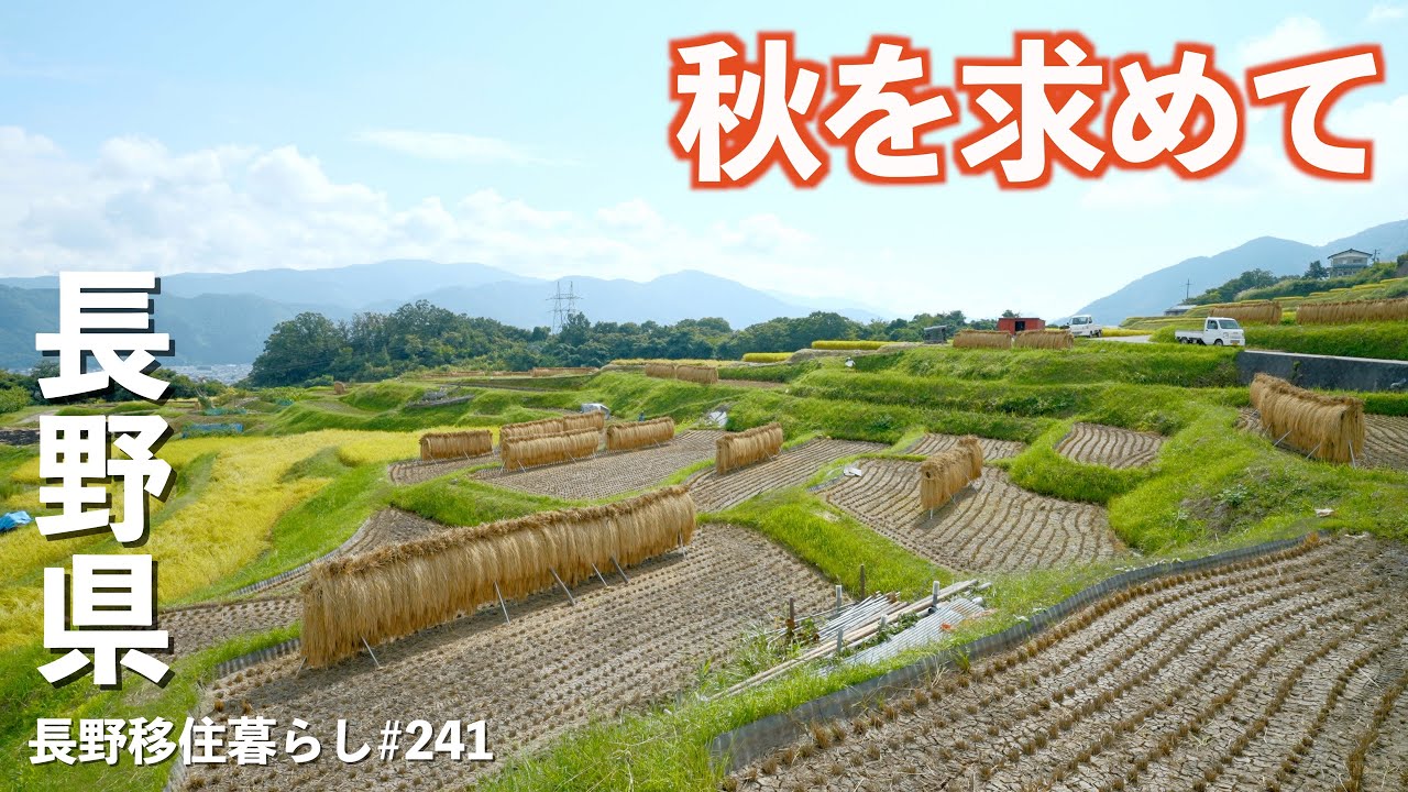 【長野移住】ようやく秋が来たので秋を感じに行ってみたら・・・!!｜戸倉上山田温泉｜姨捨の棚田｜EcoFlow DELTA 3 Plus｜ドライブ｜田舎暮らし｜長野県｜4K