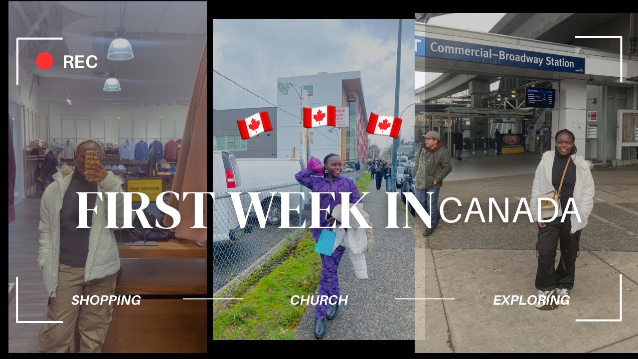 ПЕРВАЯ НЕДЕЛЯ В КАНАДЕ🇨🇦: Переправа🎊+Я заблудился😩|Впечатления от поездки на автобусе+Получение м...