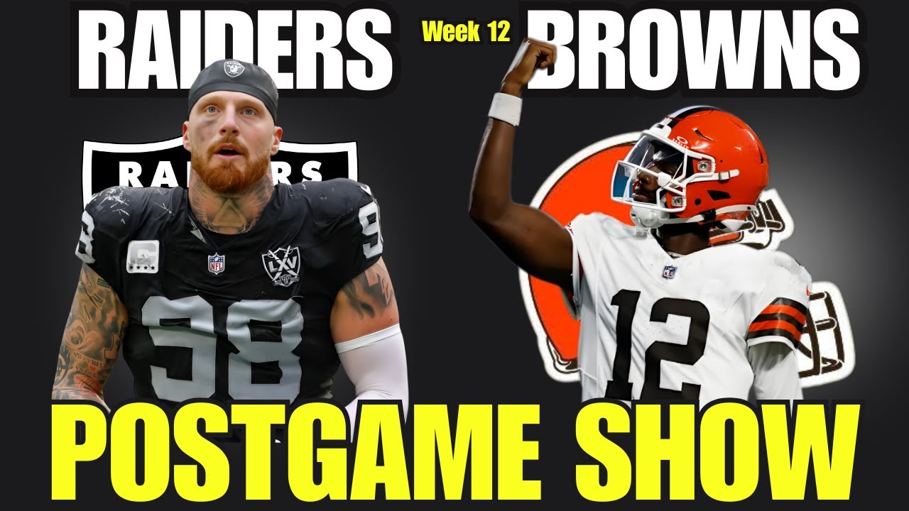 Raiders Vs Browns: Epic Postgame Rant Show!