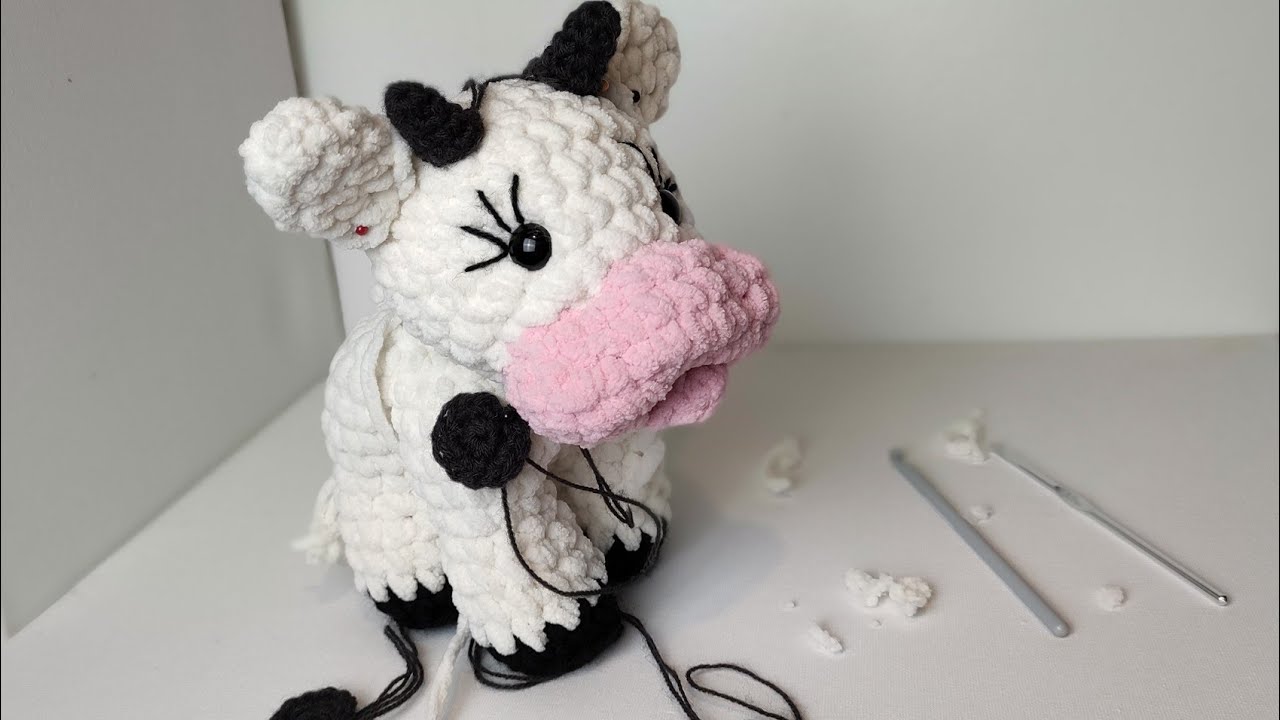 Мягкая игрушка Корова крючком. Полное пошаговое руководство. Часть 2. Самая интересная часть, кот...