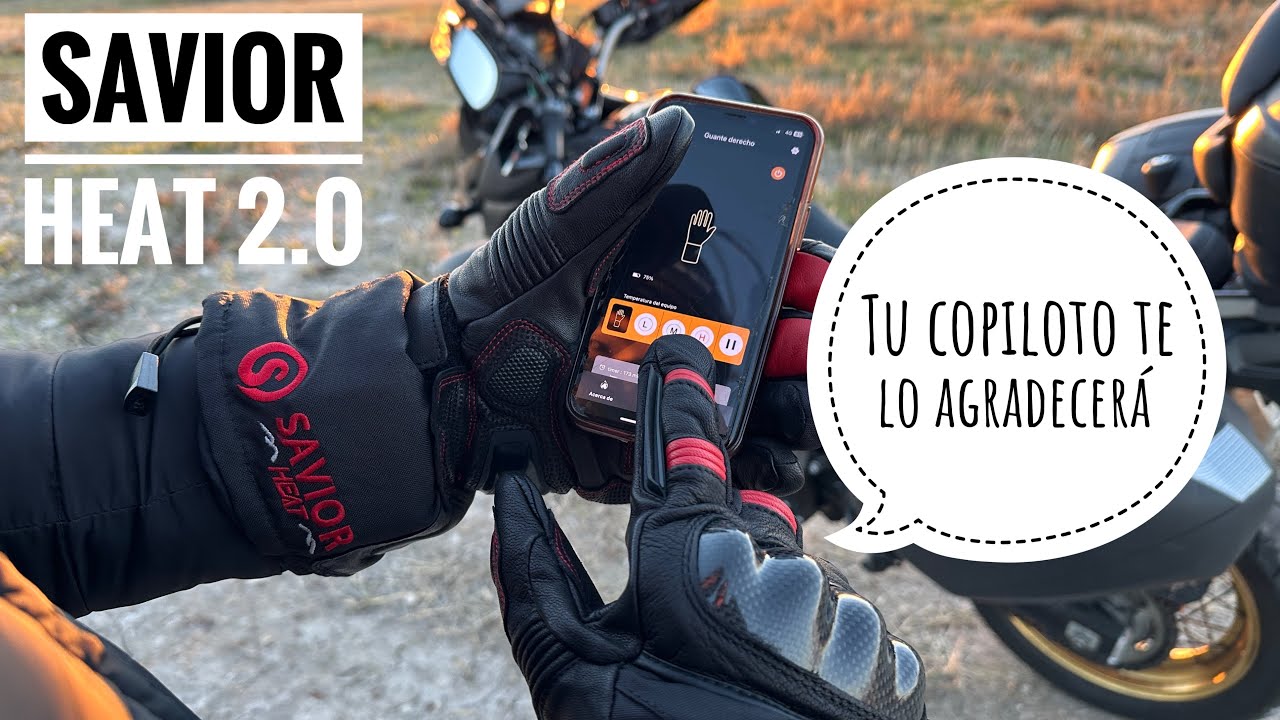 Los Mejores Guantes Calefactables para Moto 2025 | Savior Heat con App y Bluetooth