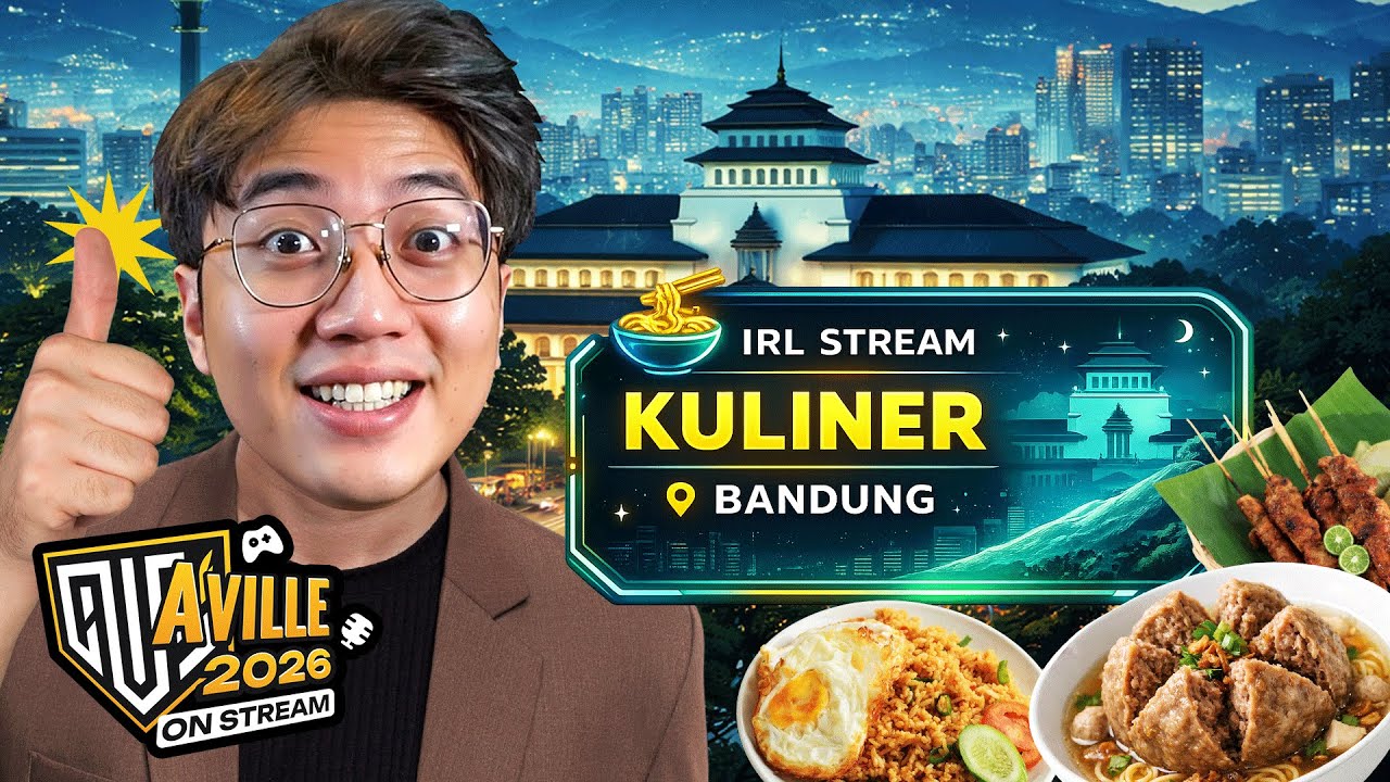 IRL STREAM ! KULINER BANDUNG + JOGGING SORE-SORE (33 MENIT) !