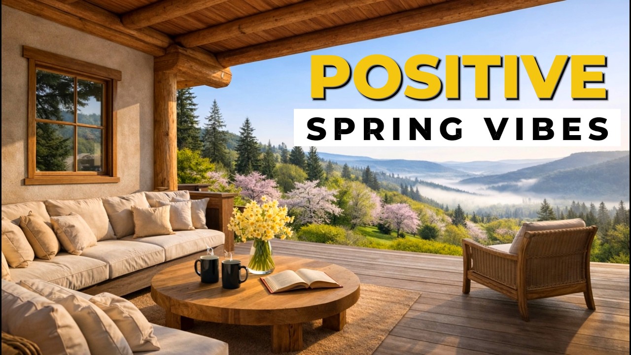 Positive Spring Morning ☀️ Piano Music & Nature Sounds For Relaxation, Study and Stress Relief