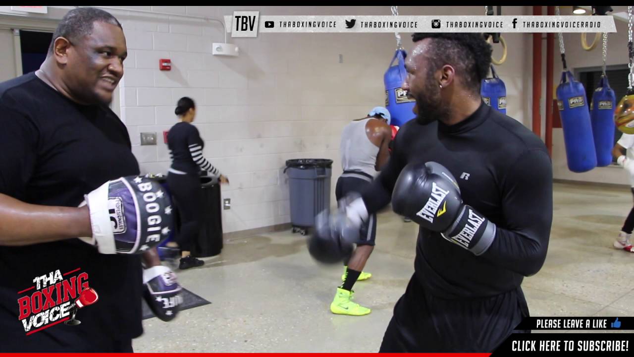 Austin Trout Showing How Ready He Is For Charlo Fight Doing Pad Work With Patrice 