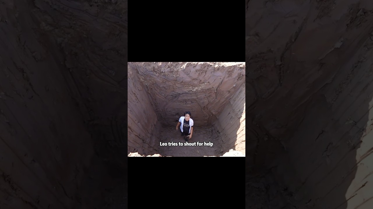Challenge to climb out of the 5-meter-deep pit #rockclimb #betaclimbing #rockclimbing