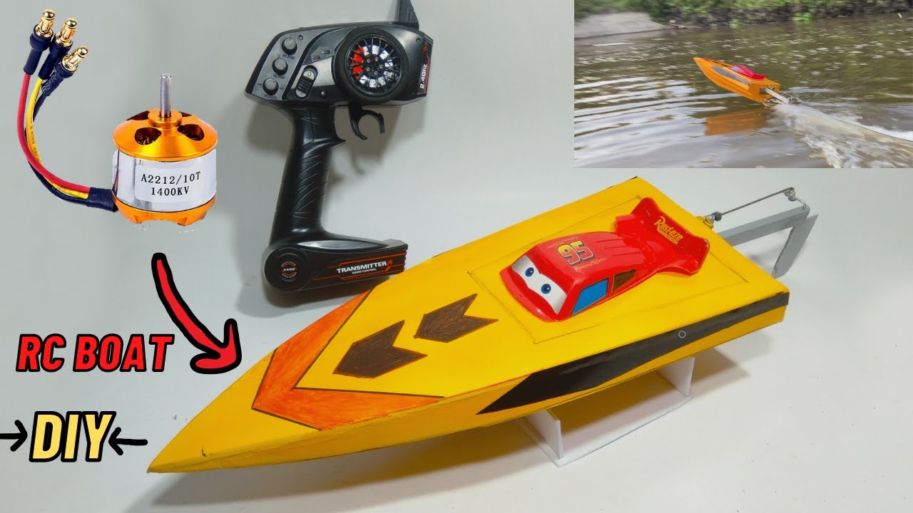 Hướng dẫn chế cano điều khiển từ xa từ motor không chổi than