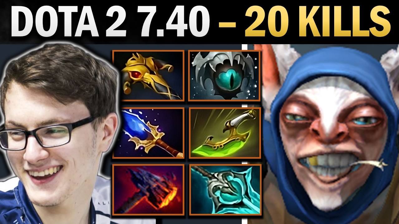 Meepo Pro Mid with 20 Kills and Giants Maul - Dota 2 Gameplay