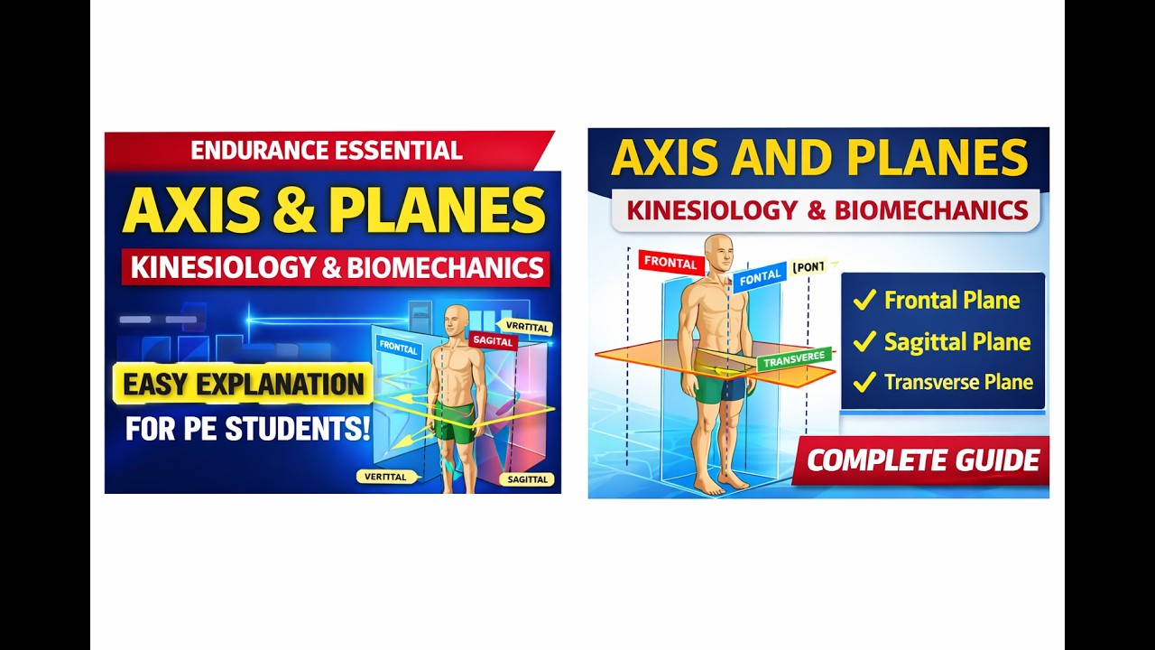 Axis and Planes in Kinesiology & Biomechanics | Easy Explanation for PE Students