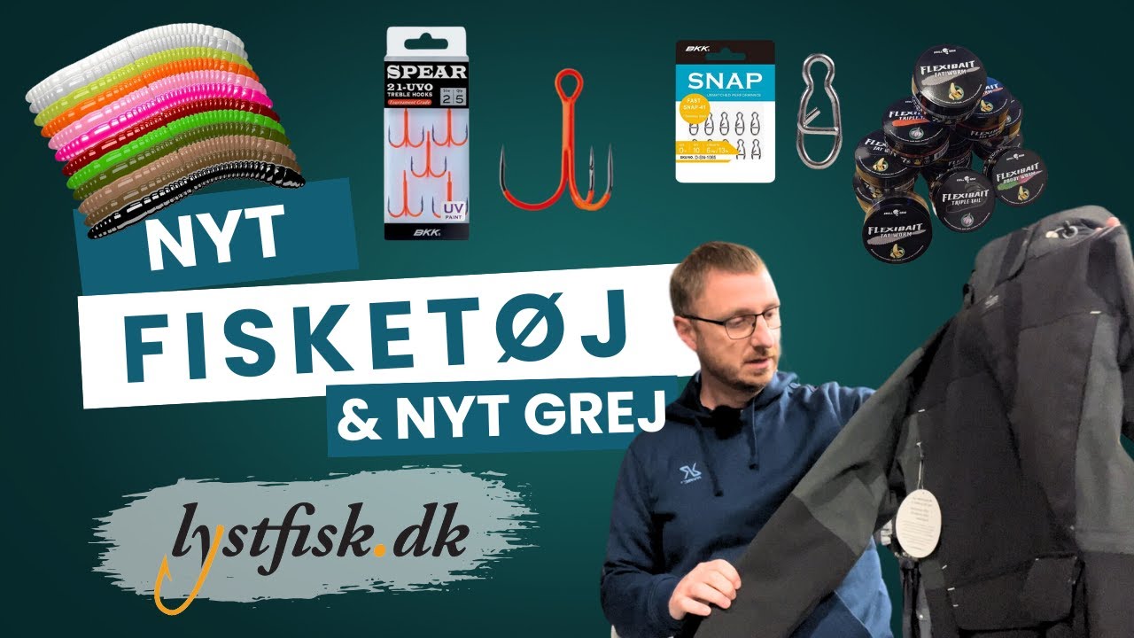 lystfisk i Randers, nyt fisket&oslash;j og lidt nyt fiskegrej - Geoff Anderson, BKK, Libra Lures, FatWorm