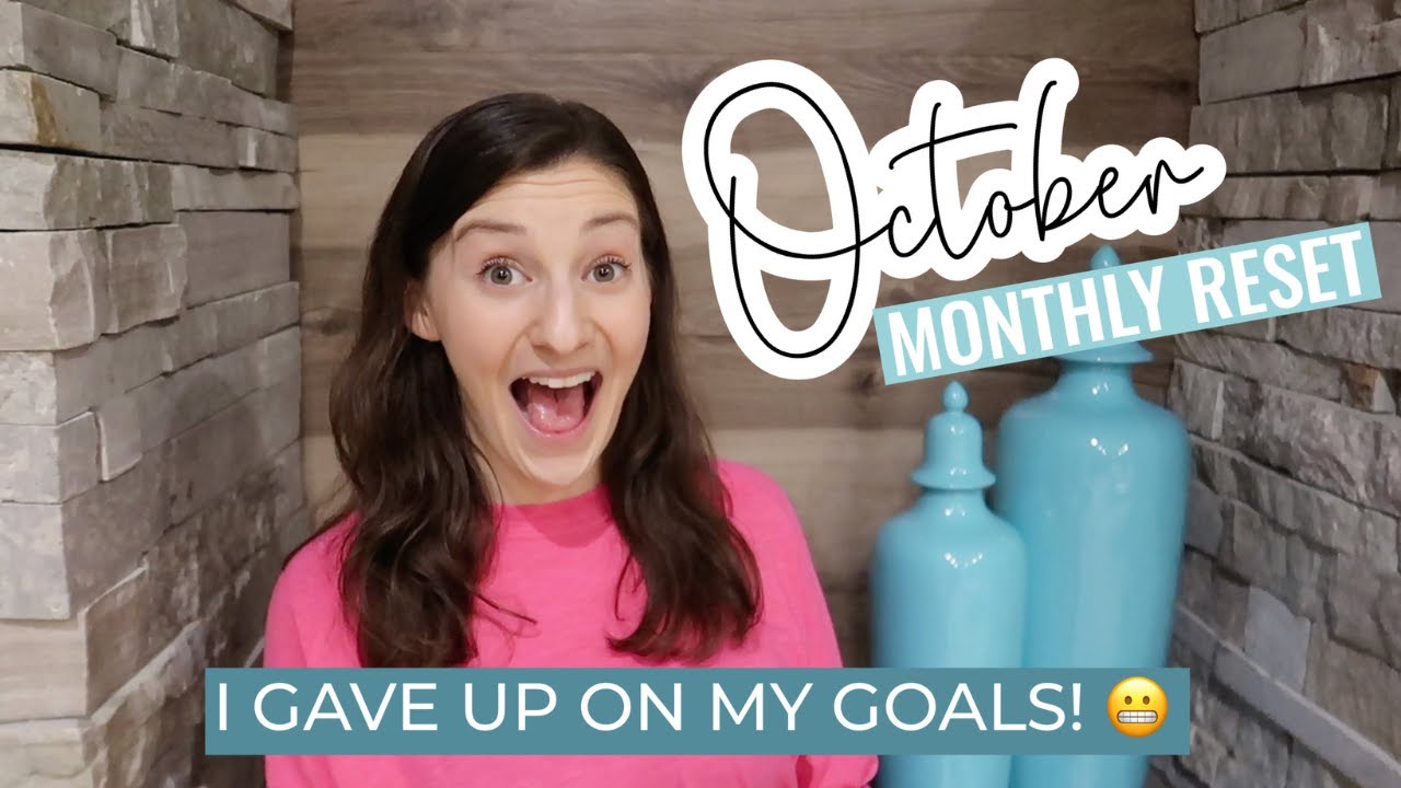 2022 OCTOBER MONTHLY GOAL CHECK IN // Monthly Beauty & Home Product Use Up + Letting My Goals Go