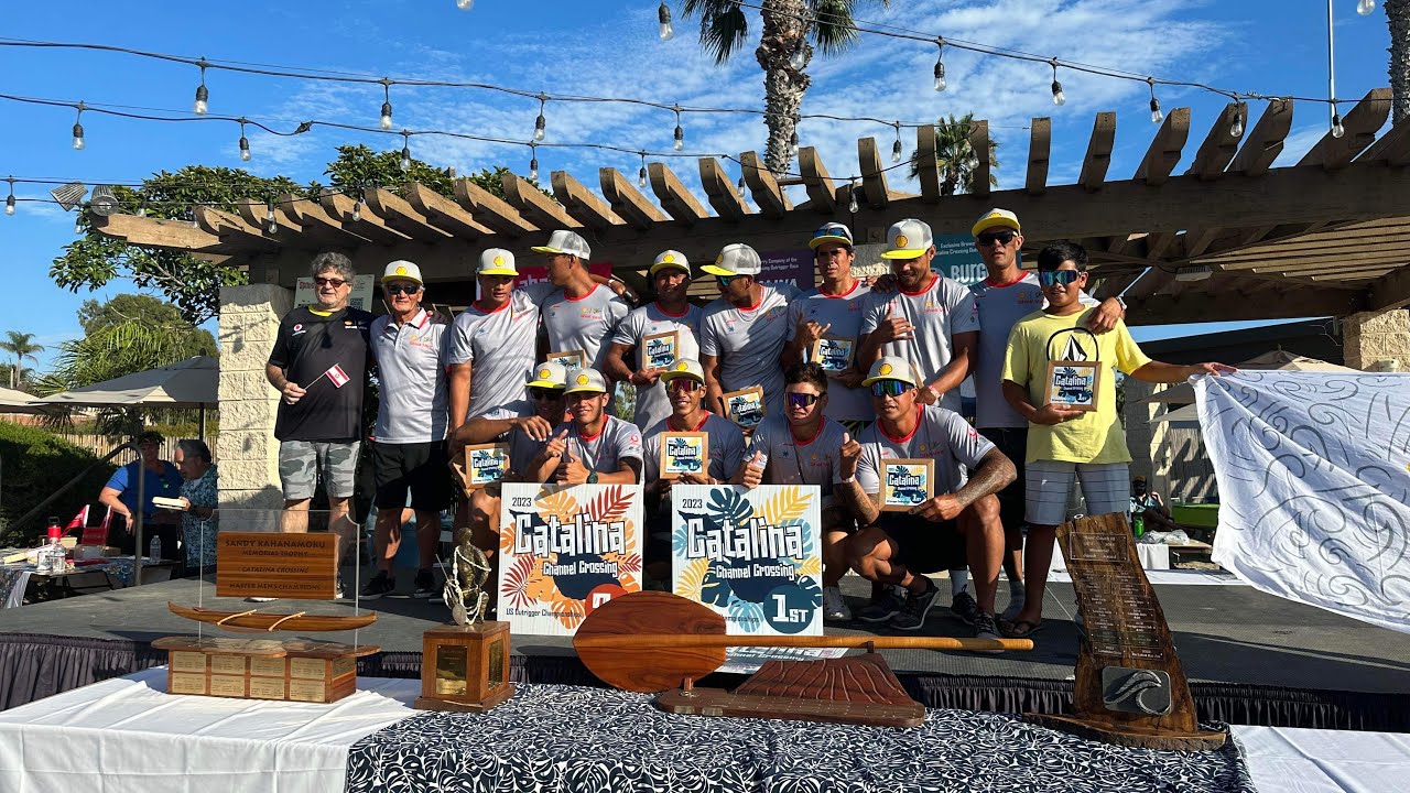 Shell va’a at the Catalina crossing channel race 2023