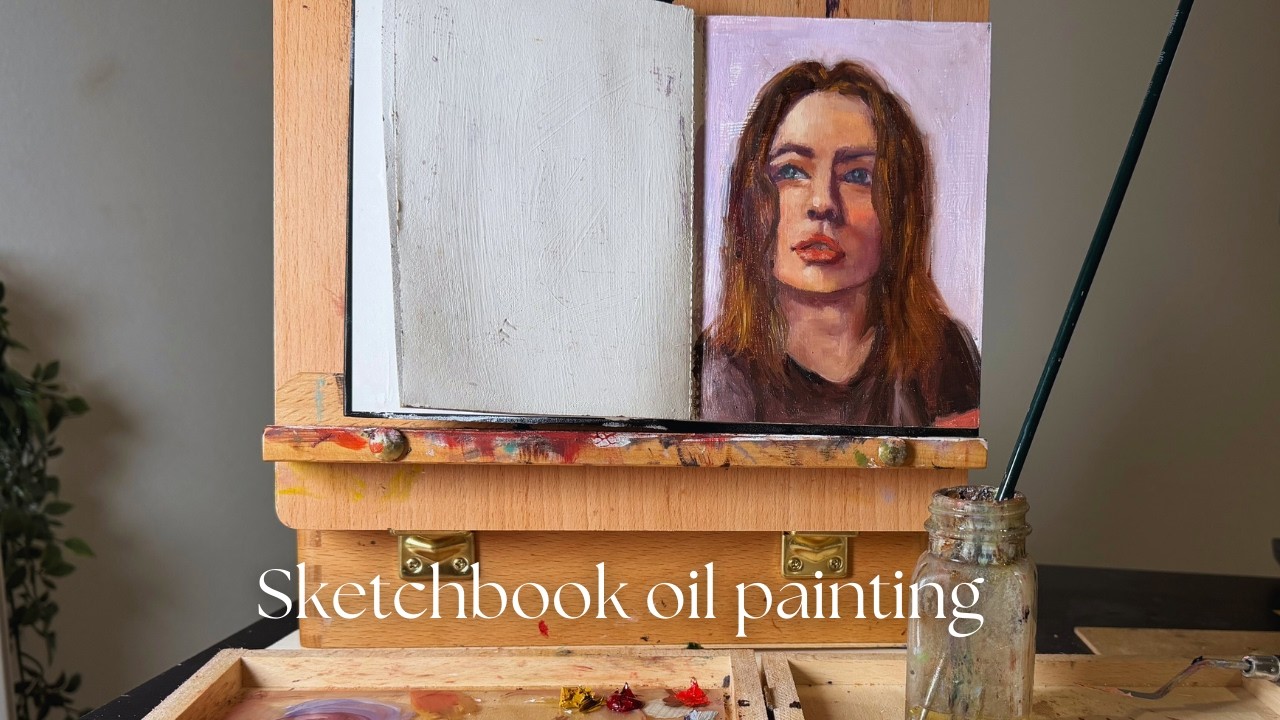 Sketchbook Painting Session | Oil Portrait Study