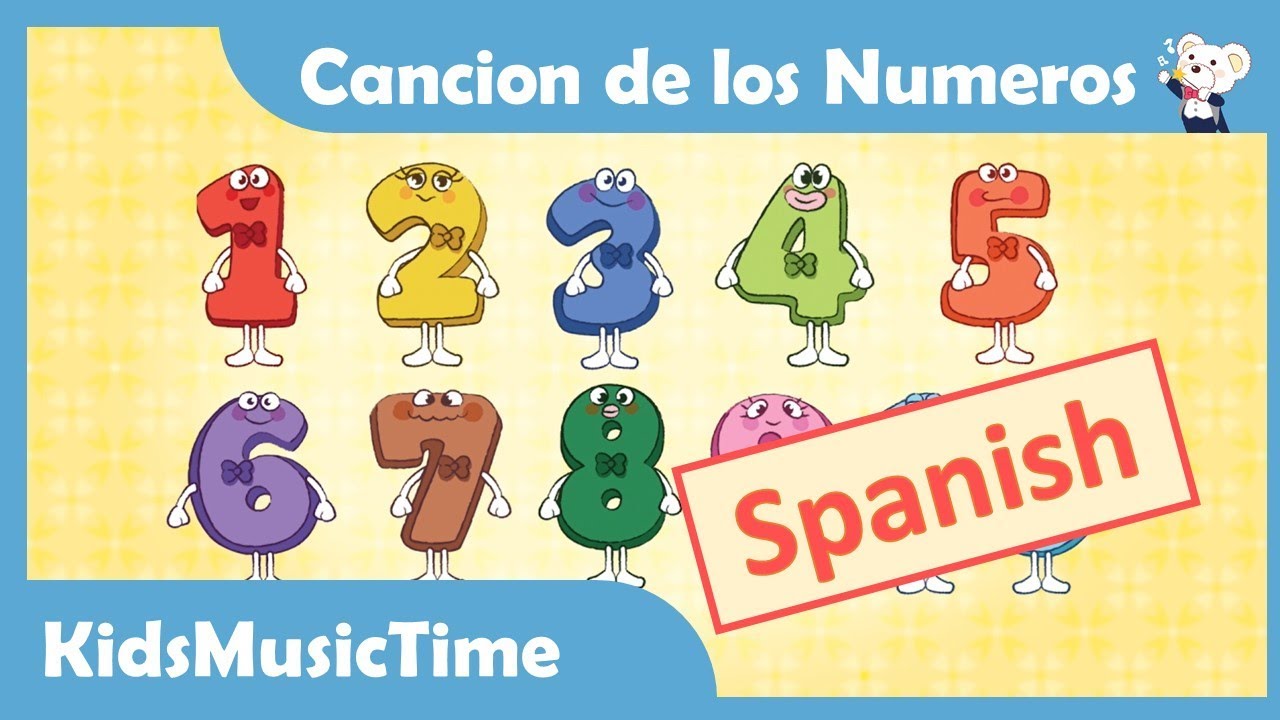 Number Song 1-10 in Spanish | Cancion de los Numeros | Learning Numbers in Spanish | KidsMusicTime