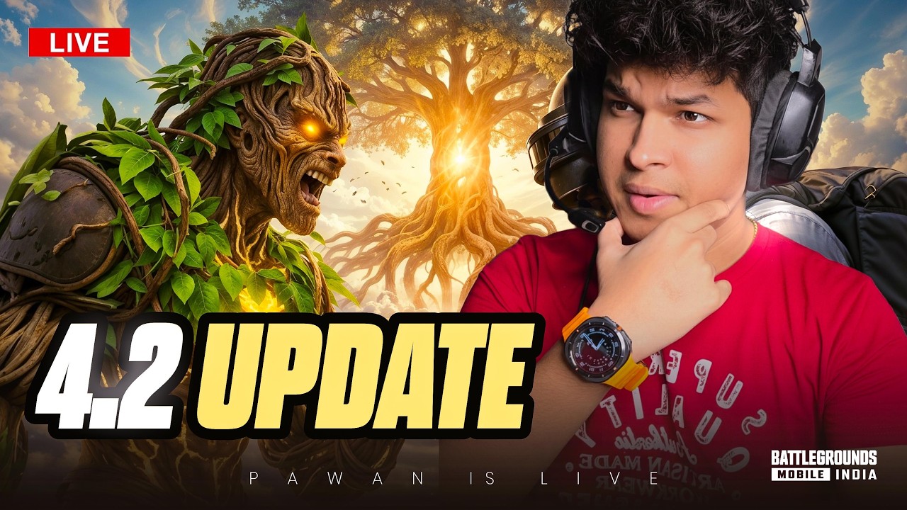 4.2 UPDATE IS HERE IN BGMI SOLO VS SQUAD🔥 #bgmi #bgmilive #shortsfeed #shortslive