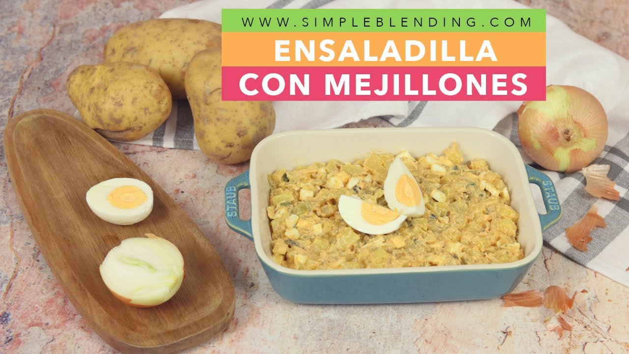 ESPECTACULAR ENSALADILLA DE MEJILLONES EN ESCABECHE | Receta de ensaladilla muy fácil y rápida