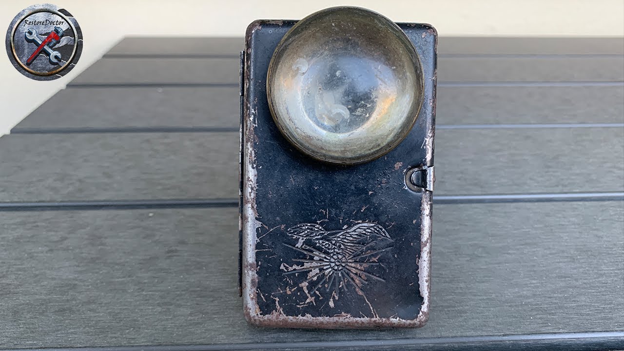 Antique rusty flashlight | #INCREDIBLE restoration