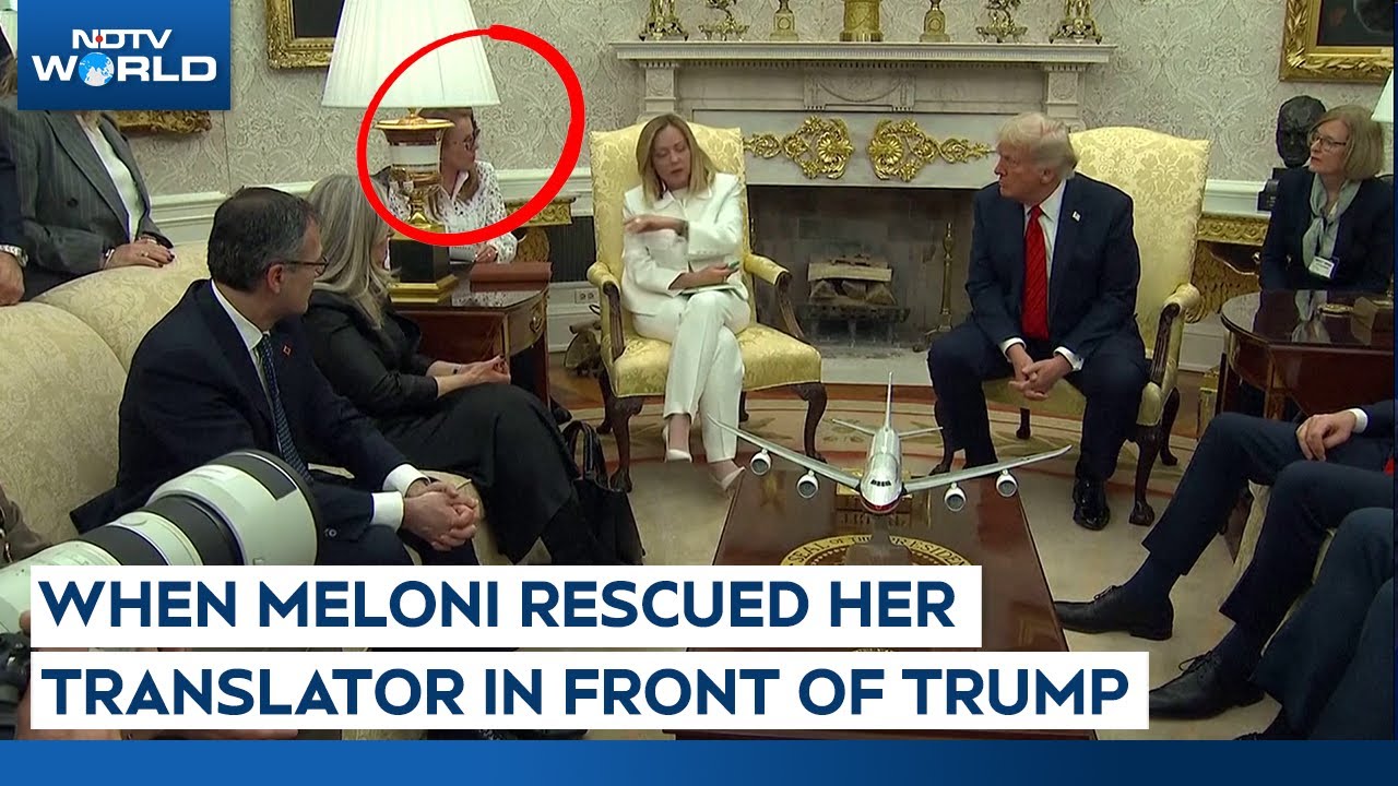 Trump Meloni Meet | Meloni Rescues Her Translator As Trump Makes Her Nervous