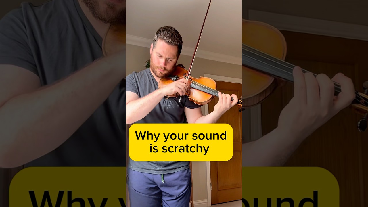 Scratchy sound on violin? Do this!