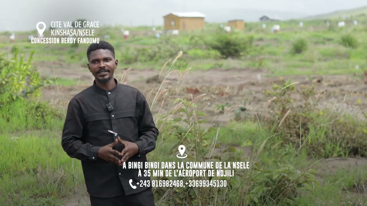 Vente terrains Congo Kinshasa à Bingi Bingi Nsele