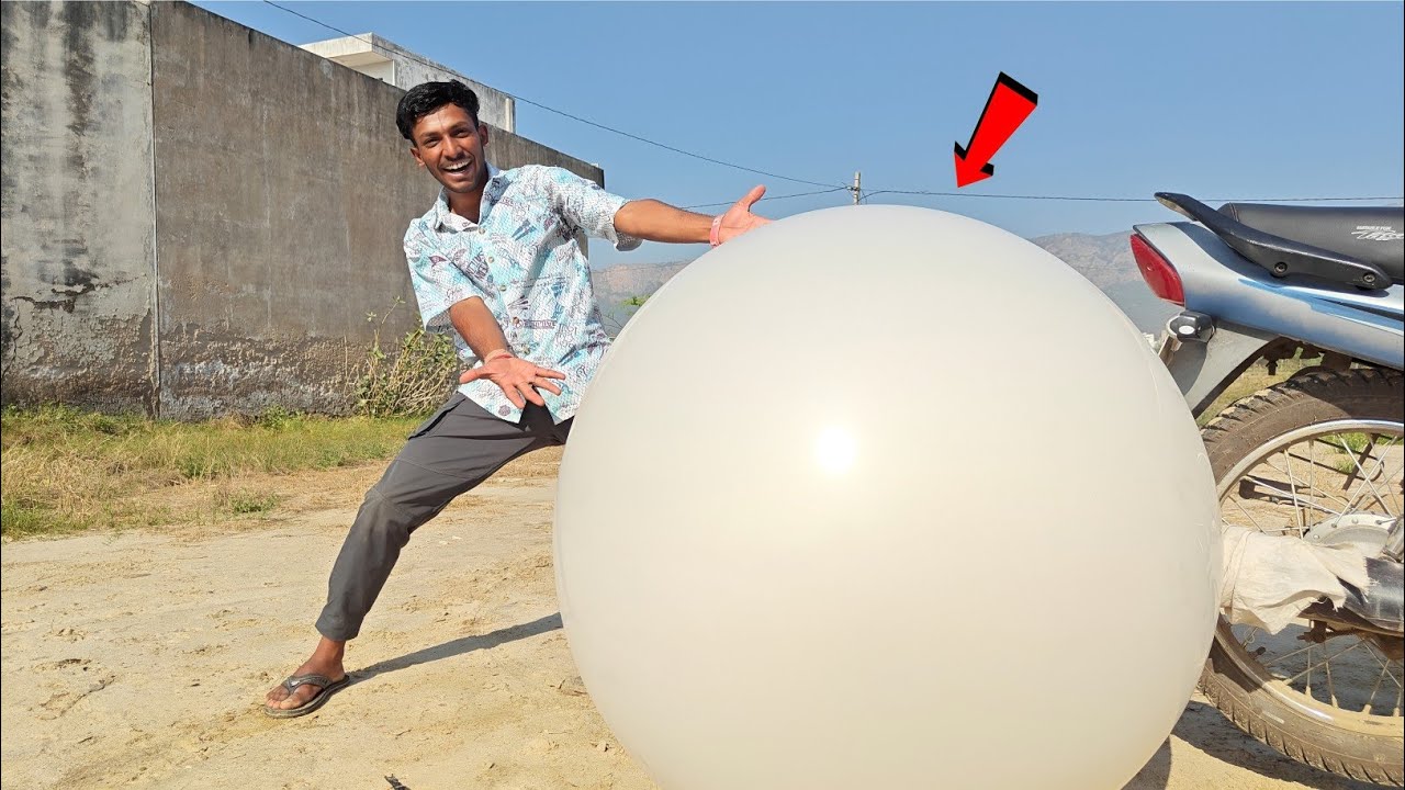 Monster Balloon Vs Bike - यह काफी बड़ा था 😳