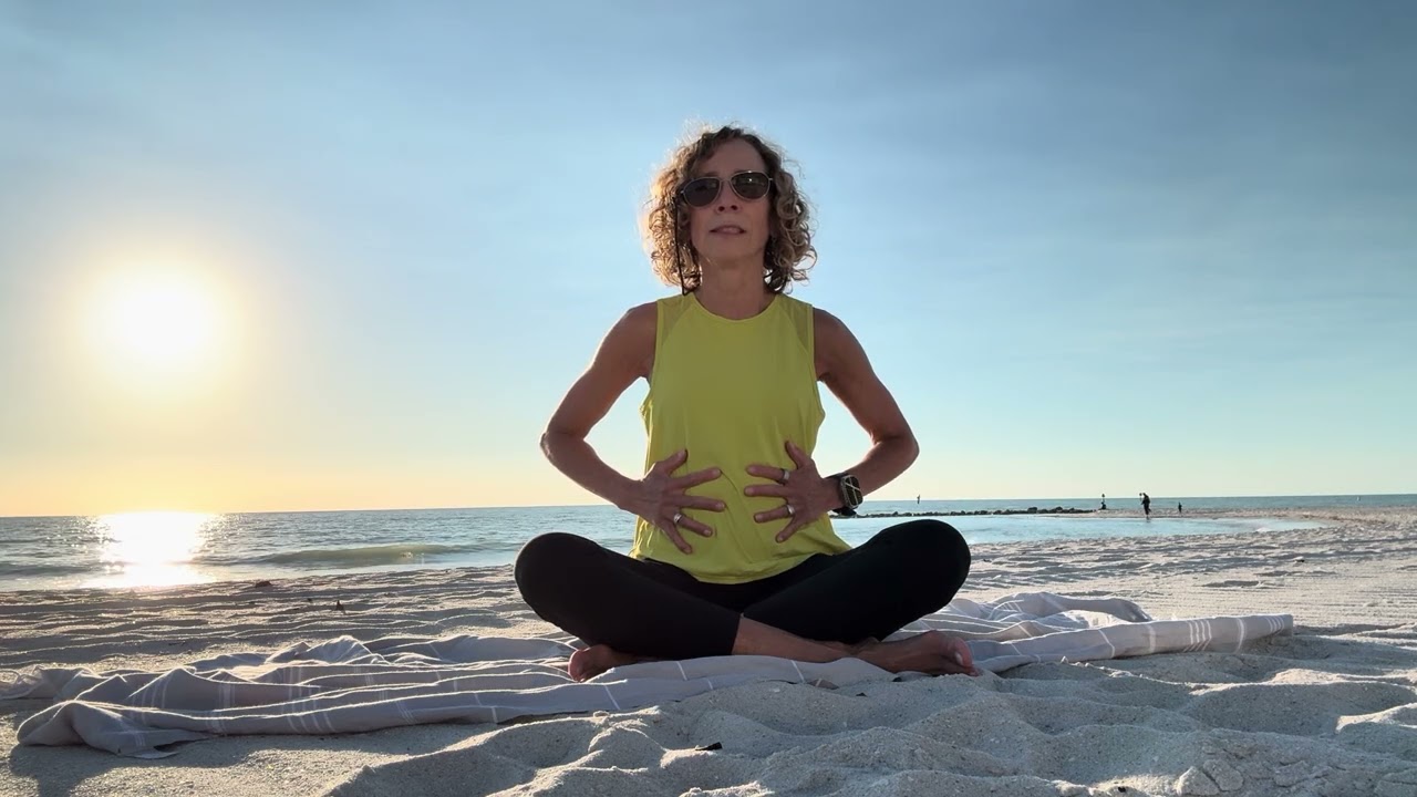 Diaphragmatic Breathing (Belly Breathing): calming breath; beginner friendly 