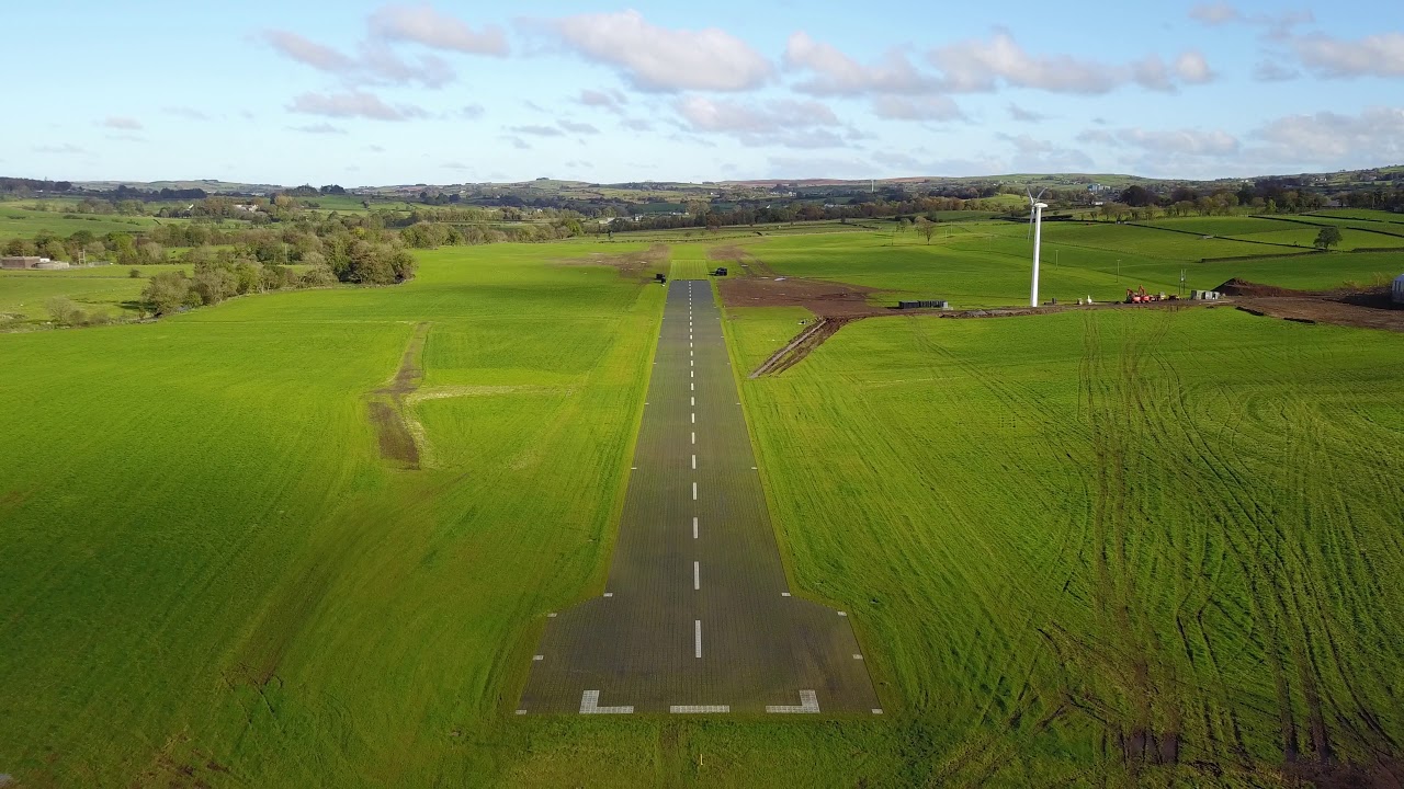 Buckna Spa Airstrip (Slemish Airfield) Construction Broughshane Ballymena (4K)