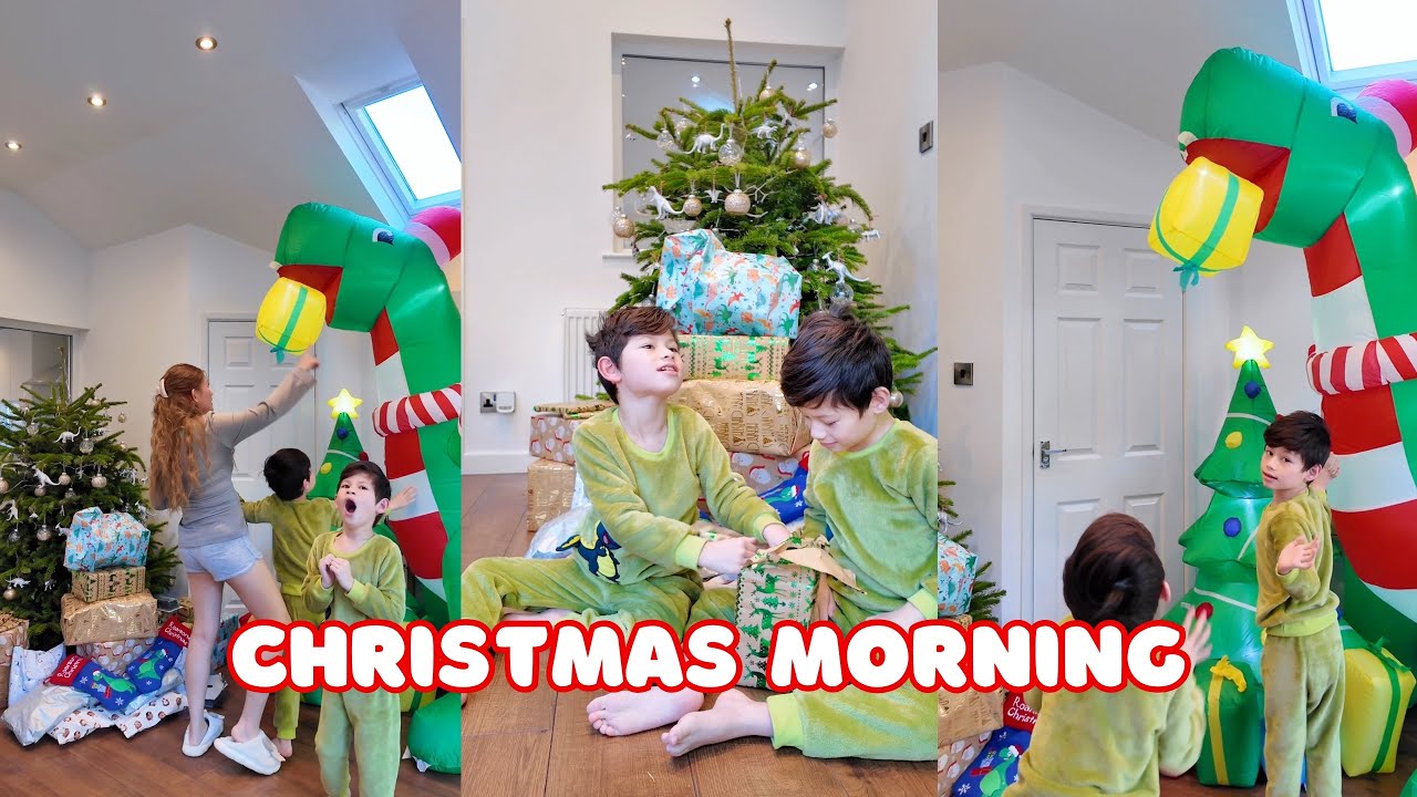 Christmas morning surprise para kay Charlie & Chino! 🤍