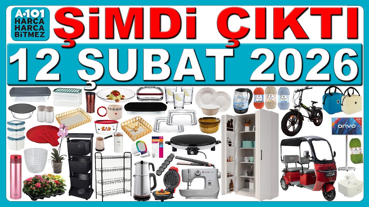 A101 12 ŞUBAT 2026 | GÖZLEME KATMER SACI | A101 YUMAK ÖRGÜ İPLERİ | A101 AKTÜEL KATALOĞU | A101
