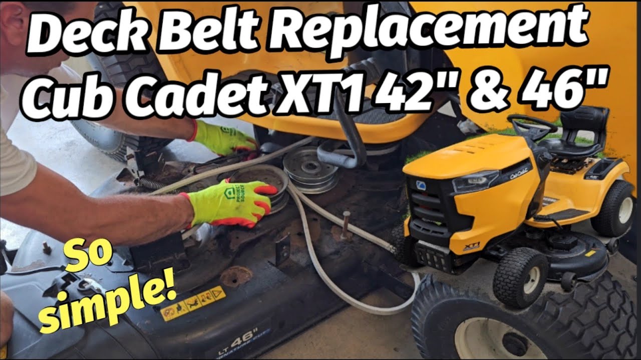 Cub Cadet XT1 Euduro deck belt replacement. 46
