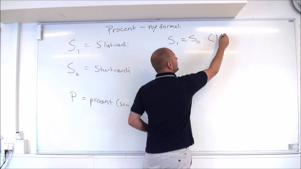 Procent - Ny formel - Matematik FED