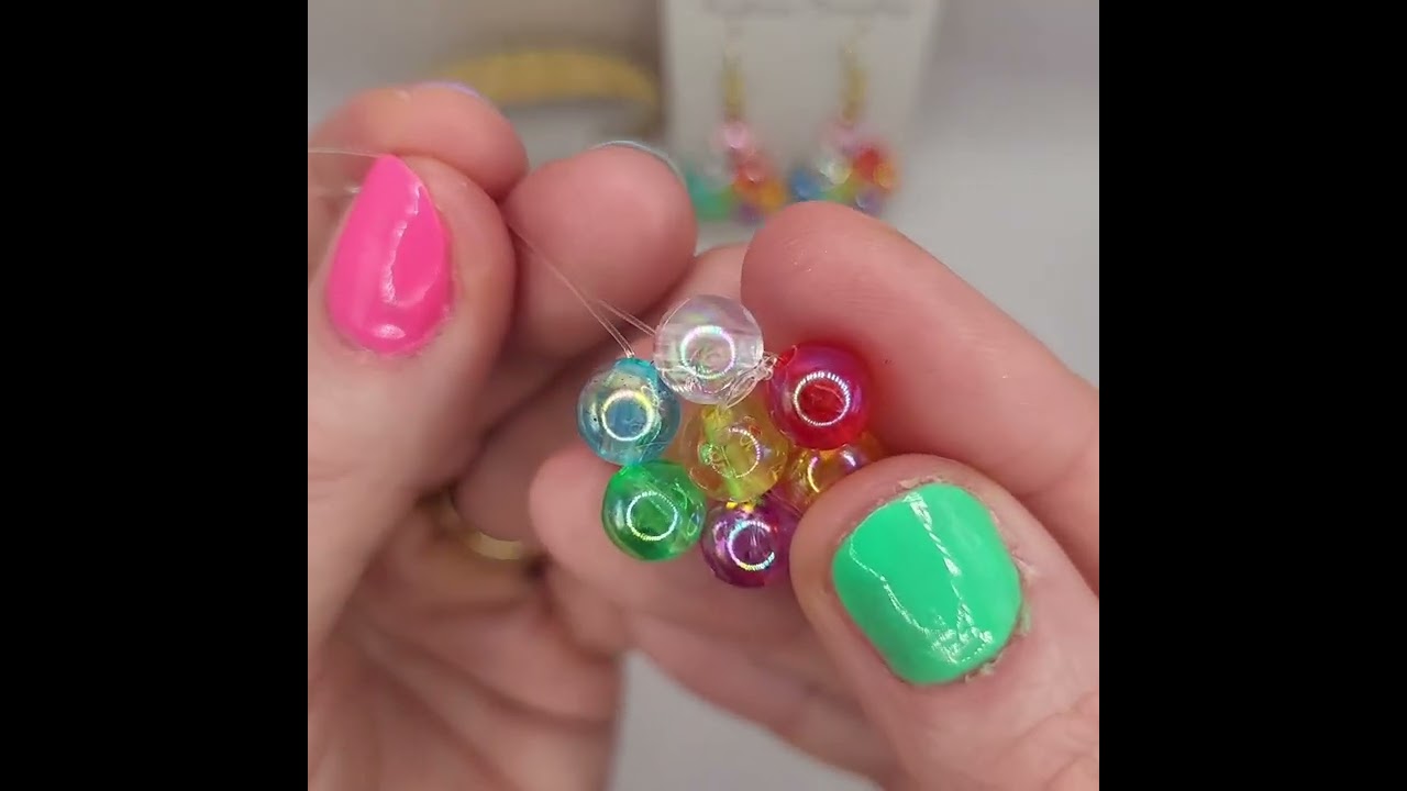 Tutorial Regenboog oorbellen   Kralenstulpje