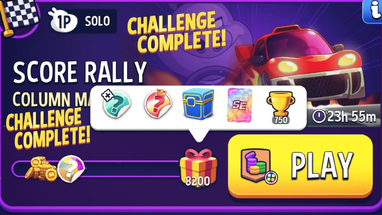 Column Mania Square Match Score Rally Solo Challenge / Match Masters Solo Challenge Today