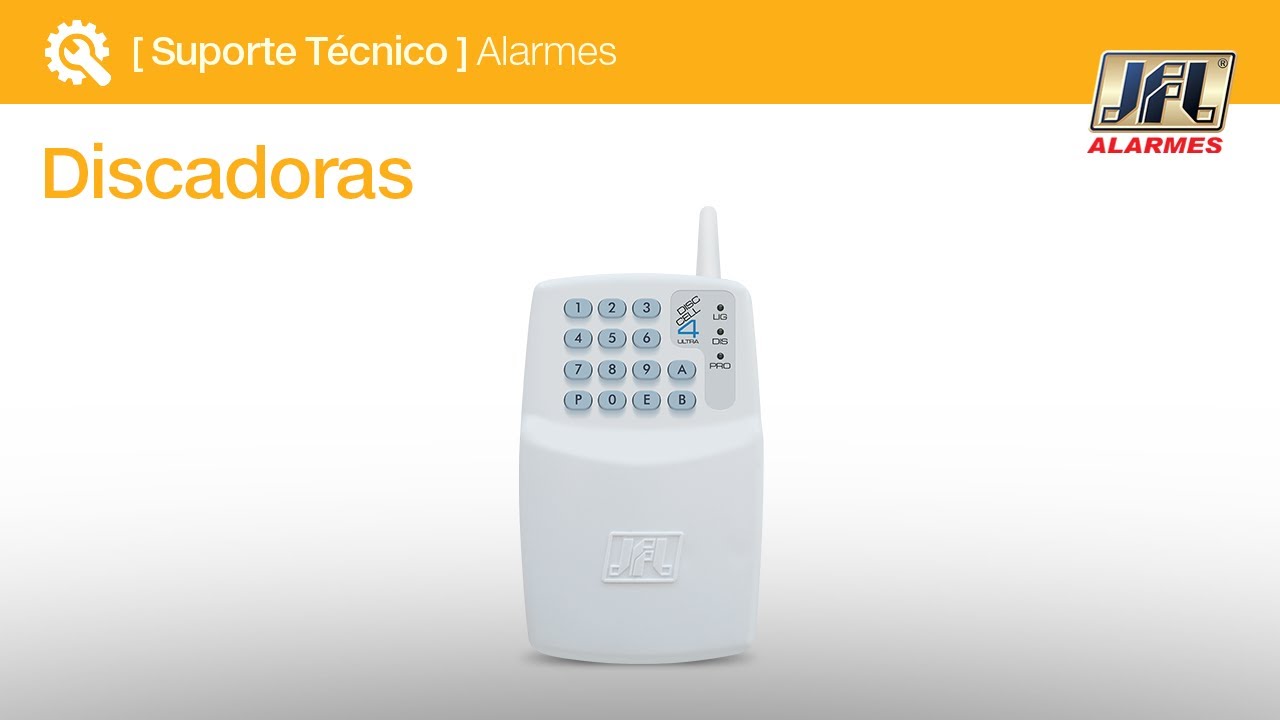 Como ligar a discadora Disc Cell-4 Ultra para operar as centrais de alarme JFL