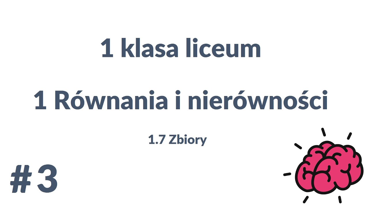 TAK PO PROSTU - Matematyka 1 liceum 1.7 Zbiory, part 3/3