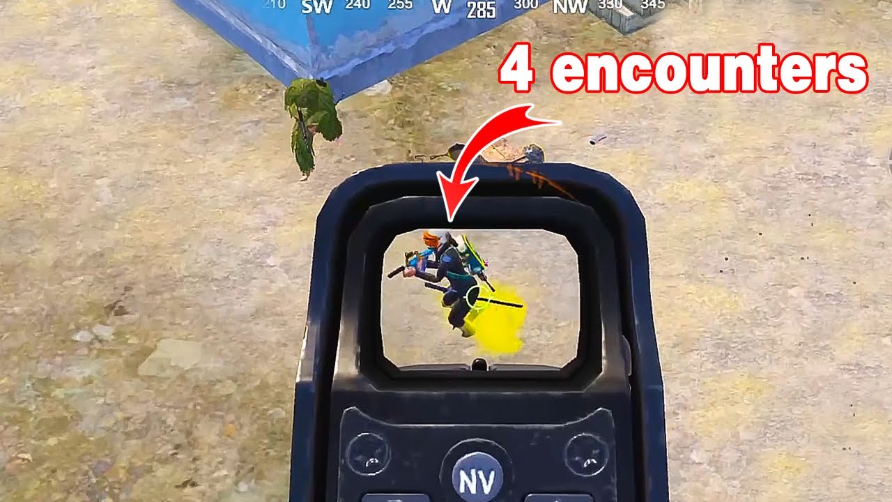 I have fought him 4 times in one match | 1vs4 PUBG Mobile