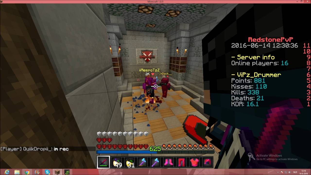 RedStonePvP hacker ImBlack