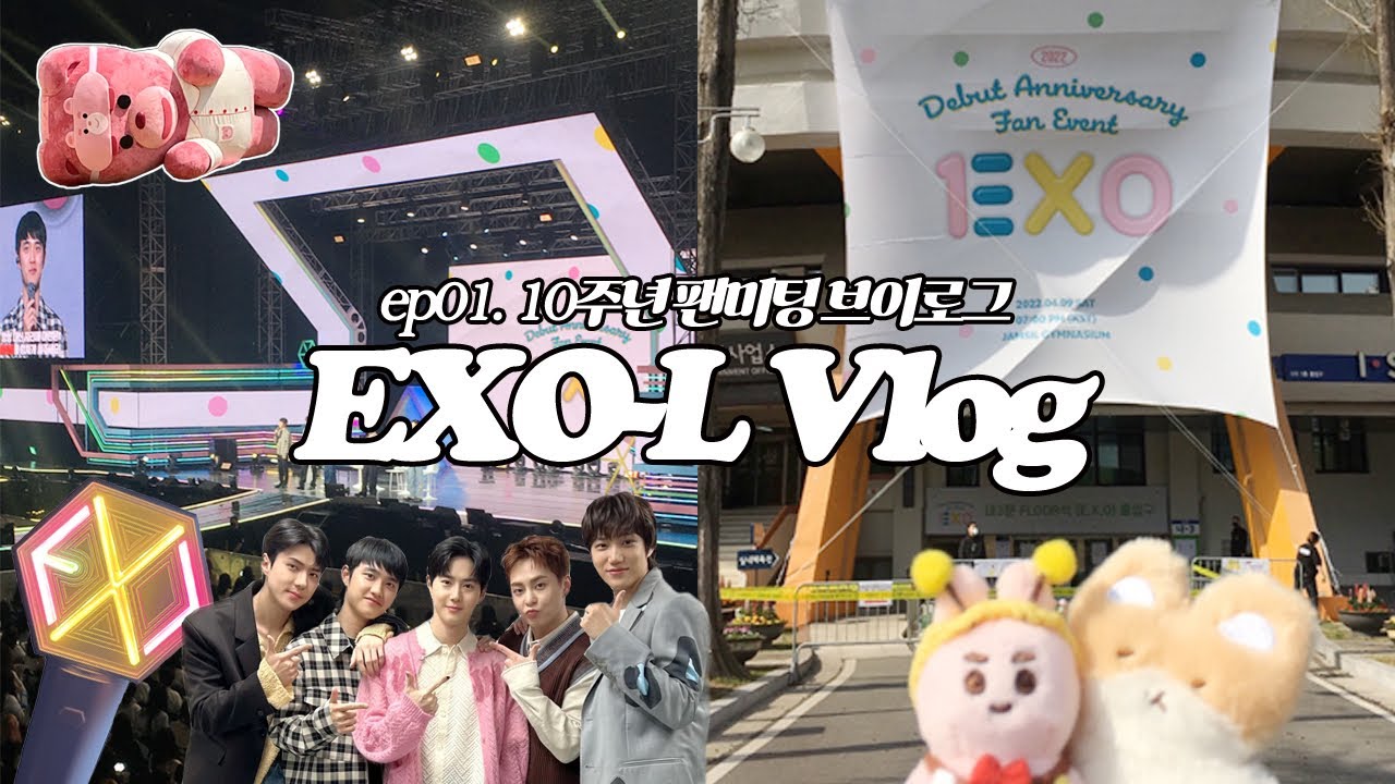 엑소엘 브이로그/2년 4개월만에 엑소보기/엑소 10주년 팬미팅 브이로그