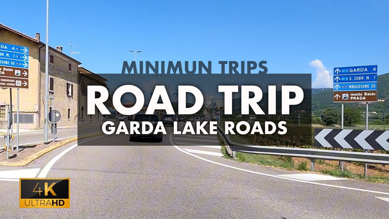 Scenic route on the shores of Lake Garda | Dashcam Italia