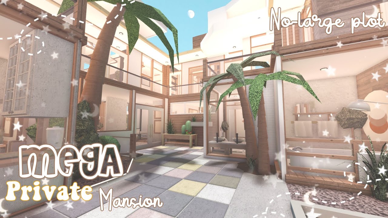 MEGA private mansion | NO Large plot | Full tour | roblox bloxburg | interior | Le Yuii